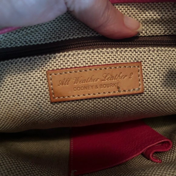 Dooney & Bourke Fuschia Small O Ring Shoulder Bag - Picture 4 of 5